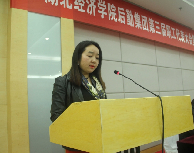 集团财务部主任熊妍作工作报告